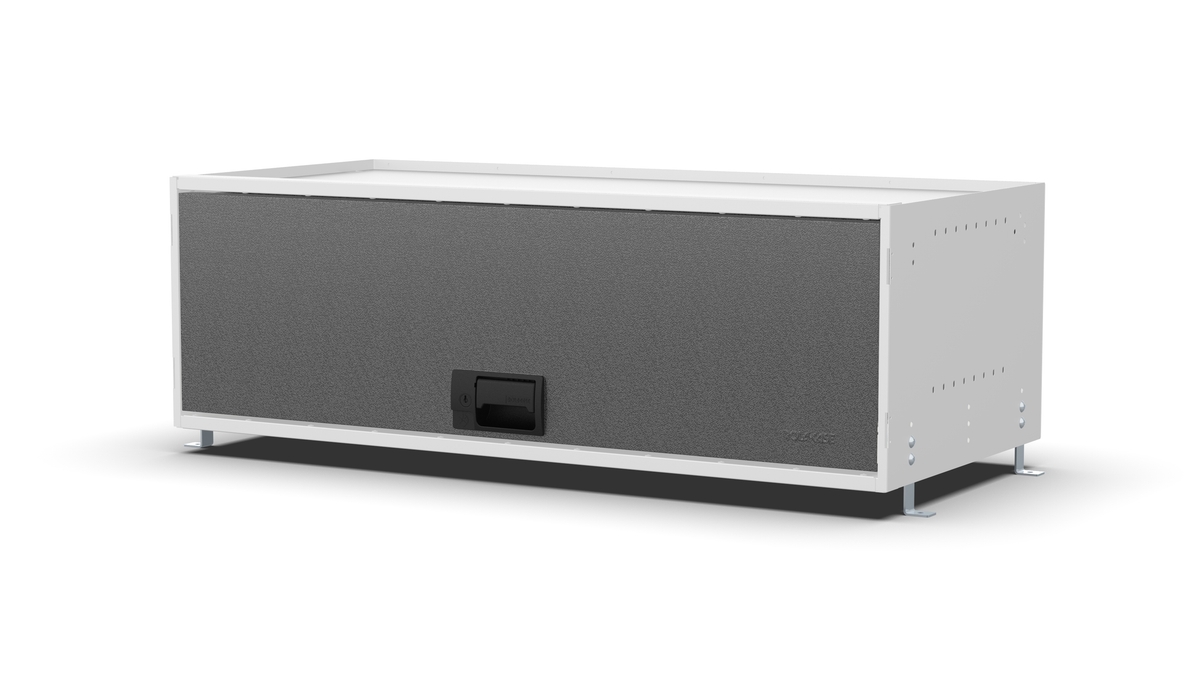 S1010 modular drawer cabinet, 1 extra-deep drawer, 325 mm high, three-quarter front view