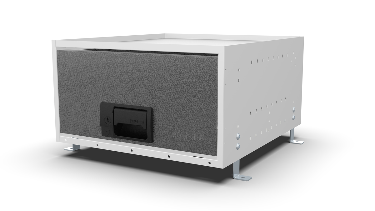 S420 modular drawer cabinet, 1 deep drawer, 230 mm high, three-quarter front view